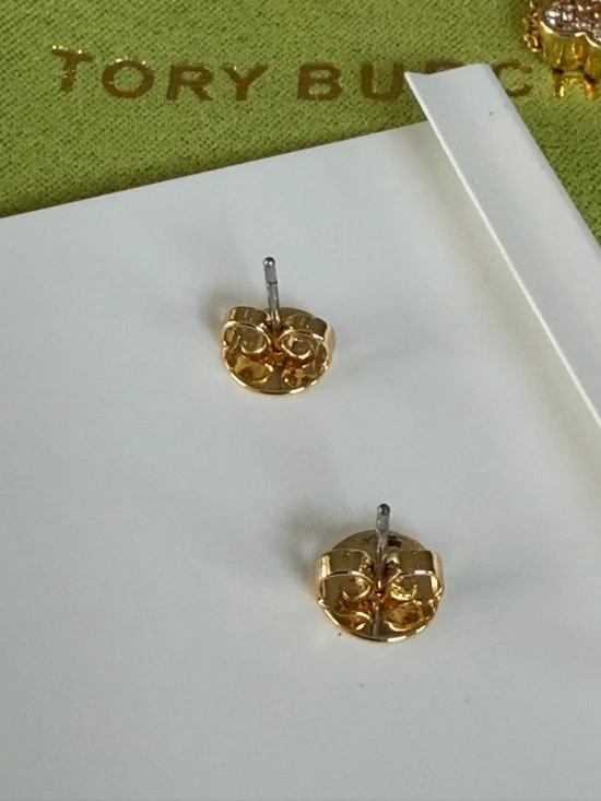 Tory Burch  KIRA  Pave  Crystal Necklace and Stud Earrings SET - Picture 4 of 8